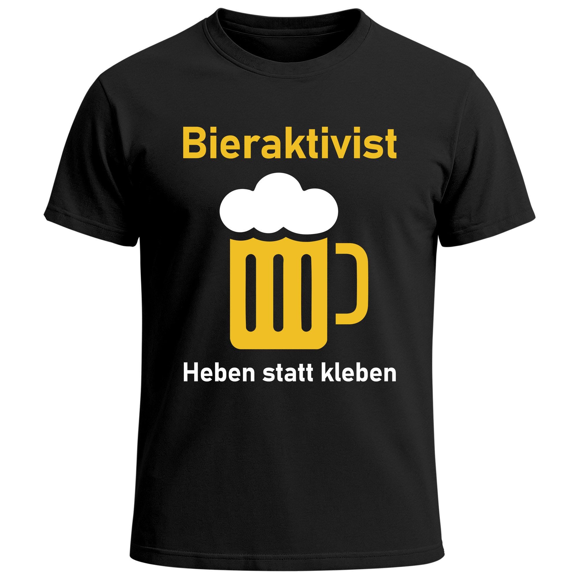 Print-Shirt Herren T-Shirt für das Oktoberfest Bieraktivist Heben statt kleben