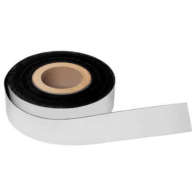 magnetoplan® Jahresplaner Magnetband Magnetoflex - beschriftbar - 25mmx0,6mm - Weiß - PVC