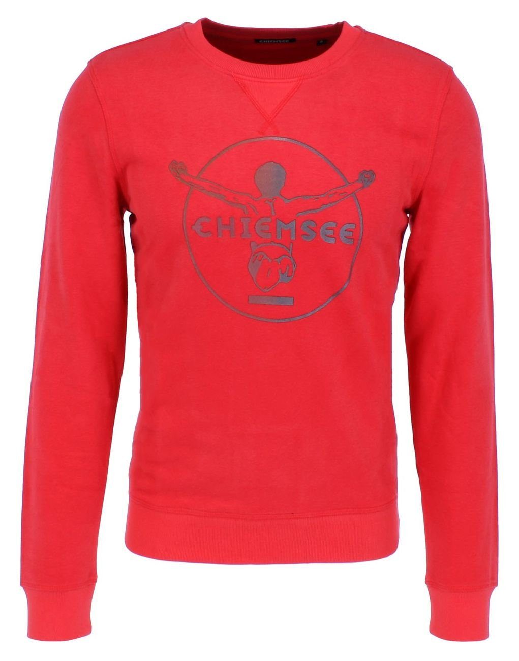 Chiemsee Sweatshirt Men GOTS Regular Fit, Poinsettia Sweatshirt,