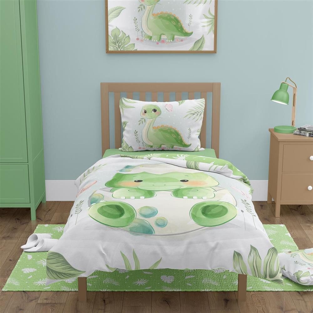 FARO pln Babybettwäsche Süße Baby-Bettwäsche "Dinobaby", günstig online kaufen