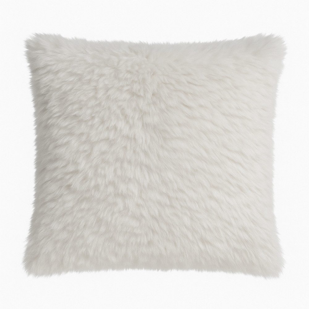 REALLaxx Dekokissen Luxury Sheep Schaffellimitat, kuscheliges Fellkissen, Kissenbezug mit Füllung, Kunstfell, waschbar
