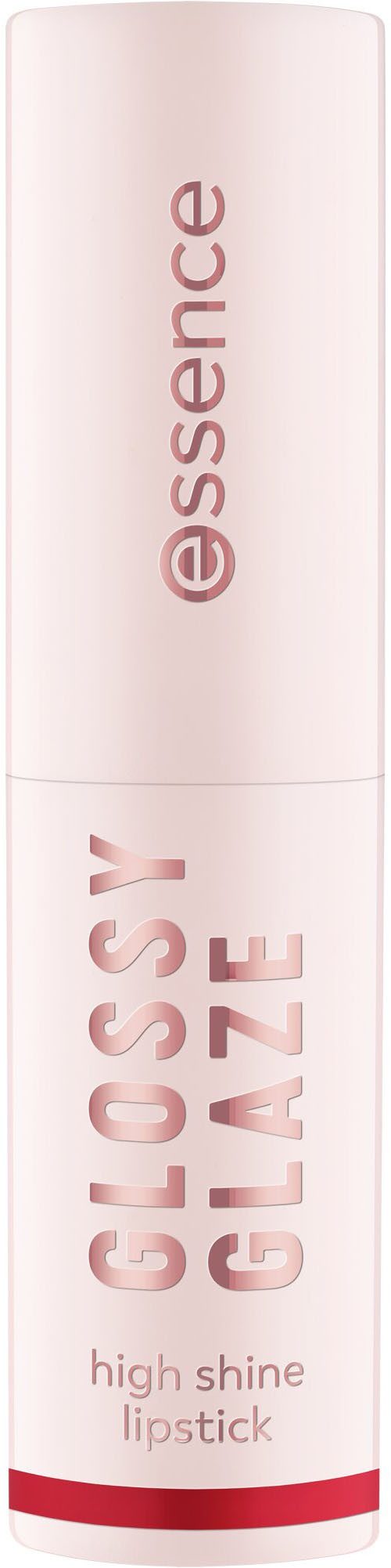 Essence Lippenstift GLOSSY GLAZE high shine lipstick, 3-tlg., Hohe Farbintensität, hochglänzendes Finish, buttrig-weiche Textur.