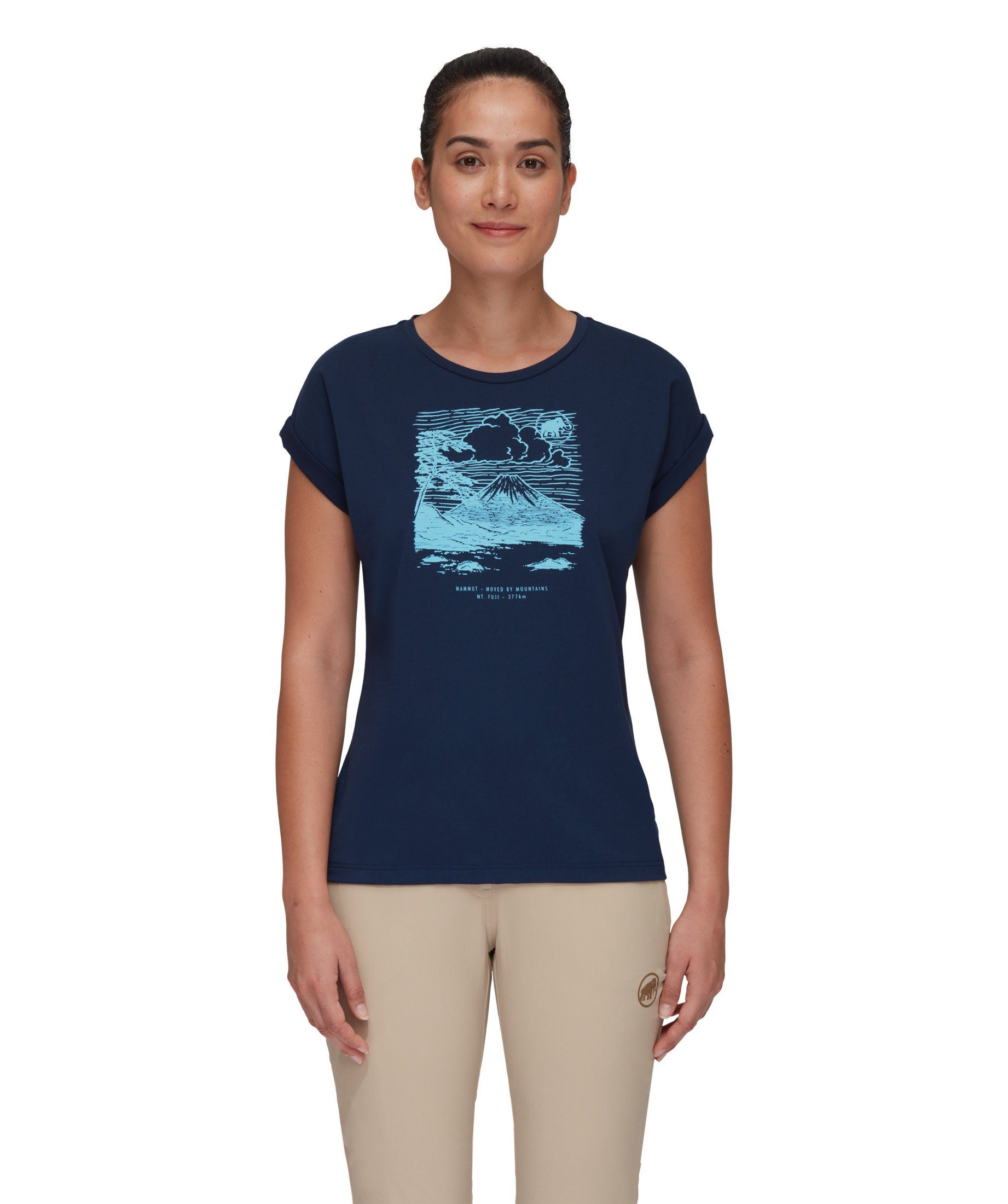 Women T-Shirt T-Shirt Mammut marine Mountain Fujiyama