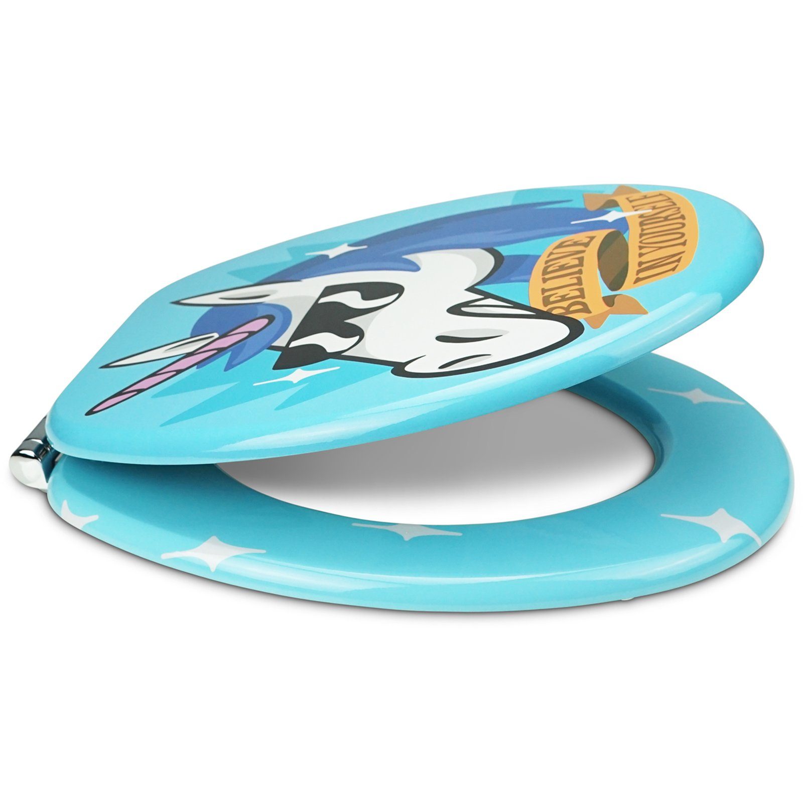 Sanfino WC-Sitz "Funky Unicorn“ Premium Toilettendeckel günstig online kaufen