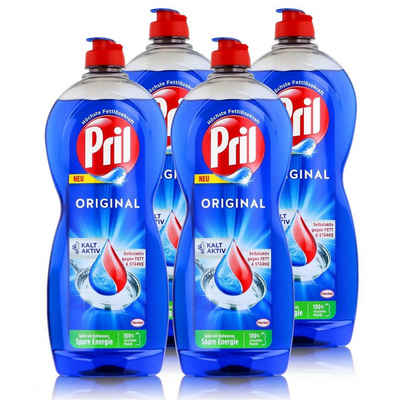 PRIL Pril Spülmittel Original 675ml - Hohe Fettlösekraft (4er Pack) Geschirrspülmittel