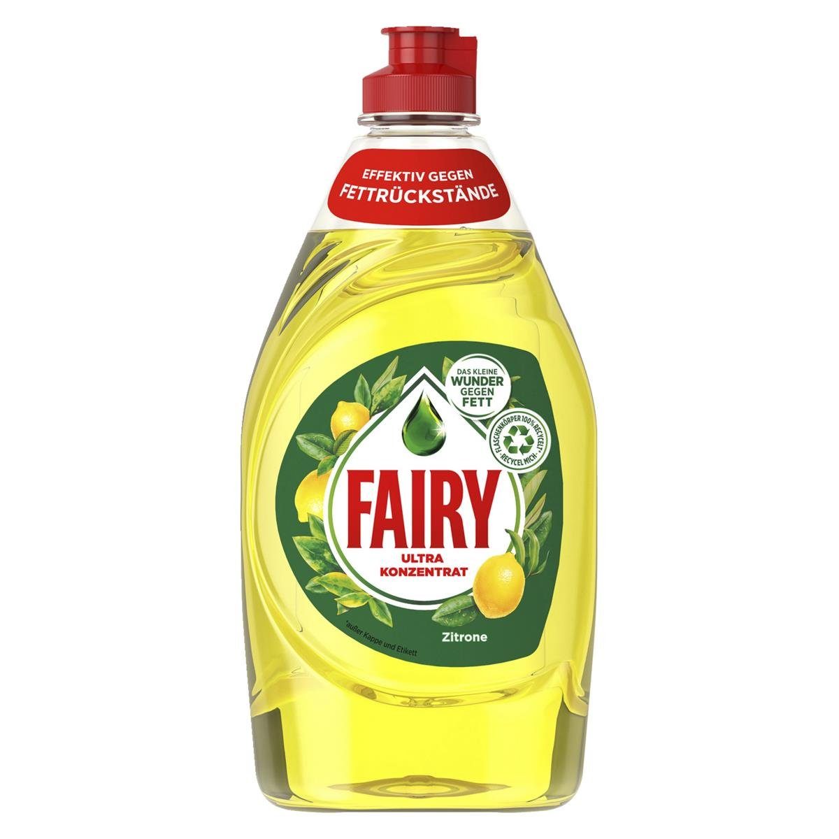 Fairy Fairy Spülmittel Ultra Konzentrat Zitrone 450ml - Gegen Fett (1er Pack Geschirrspülmittel