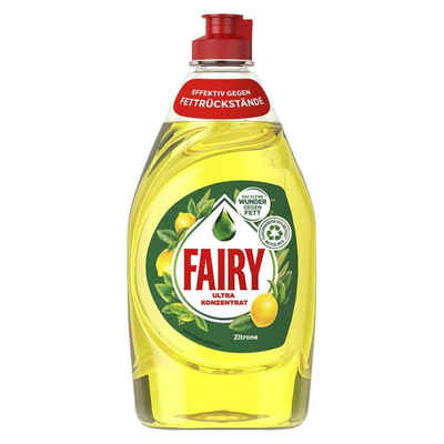 Fairy Fairy Spülmittel Ultra Konzentrat Zitrone 450ml - Gegen Fett (1er Pack Geschirrspülmittel