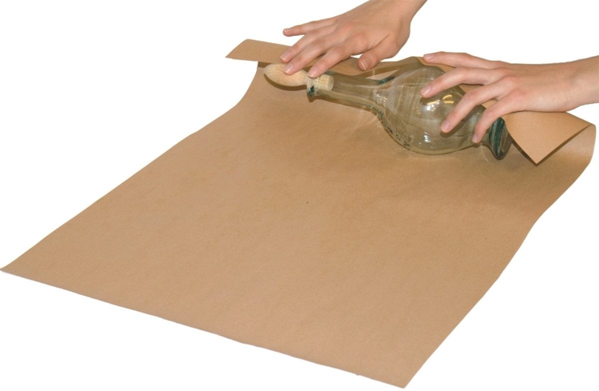 Smartbox Pro Versandkarton Packpapier Natron-Kraft 70g/qm 100cm x 5m glatt braun