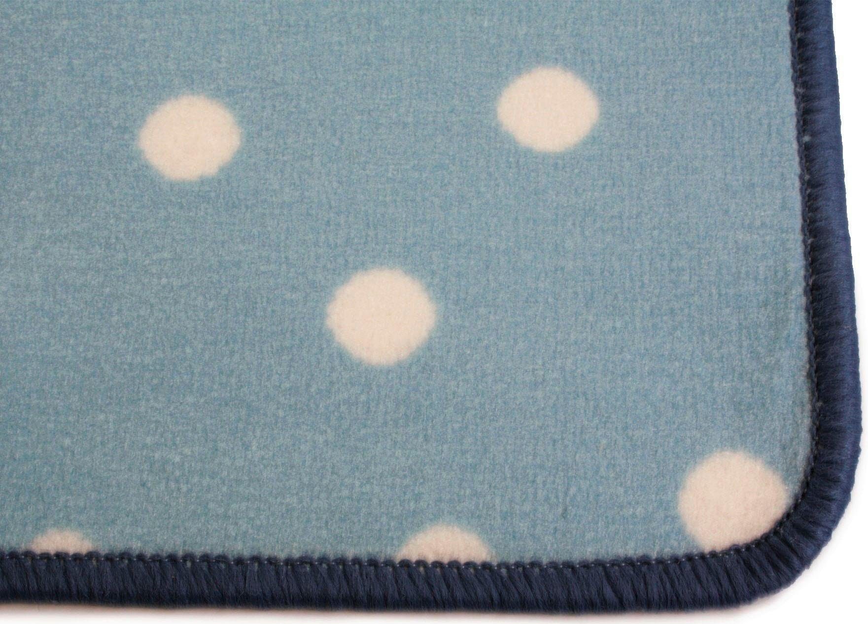 Primaflor-Ideen in Textil Kinderteppich PUNTO, Made in Belgium, rechteckig, Höhe: 5 mm, Kurzflor, Motiv Punkte, Kinderzimmer