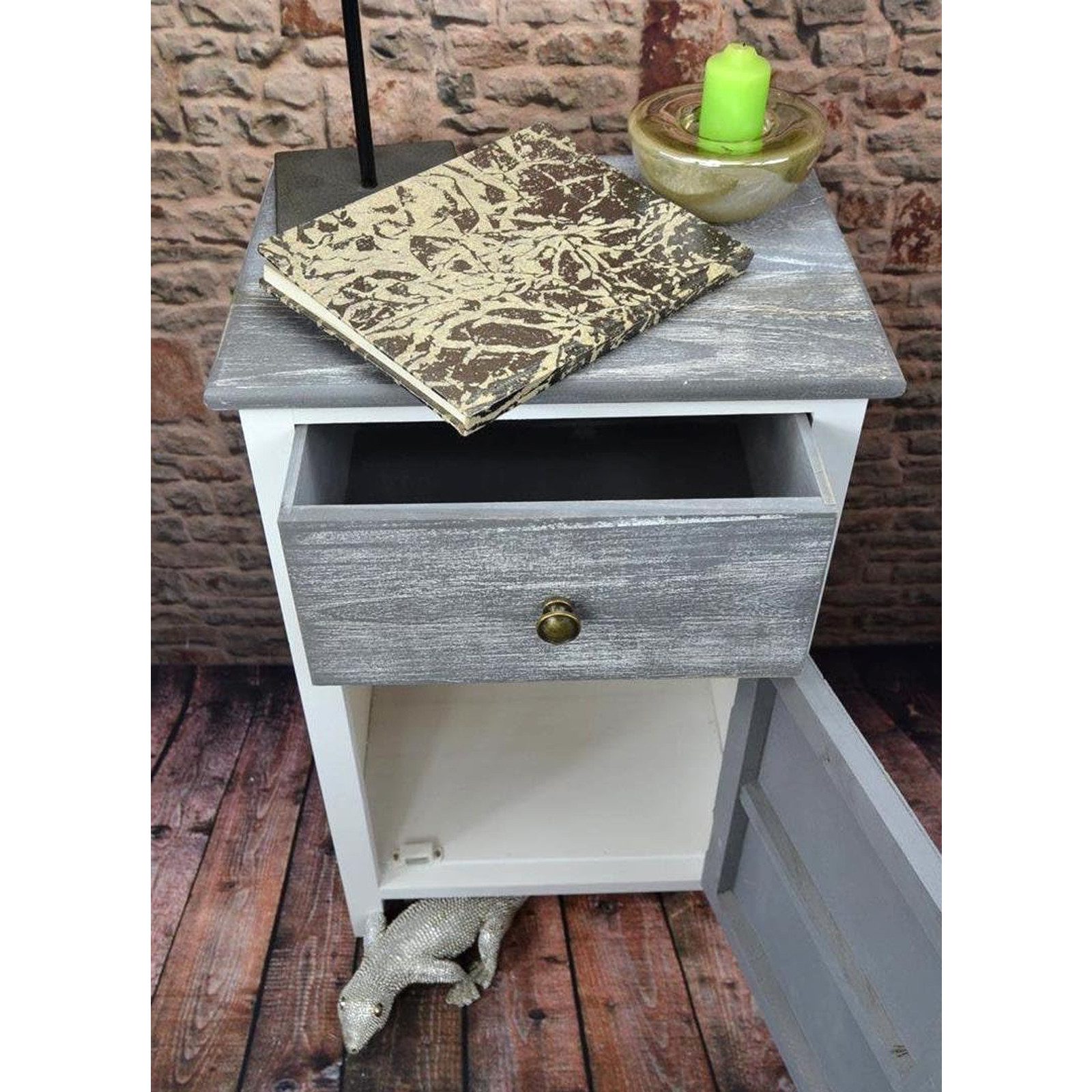 HTI-Living Nachtschrank Nachtschrank Mia Landhaus Türanschlag rechts (Stück günstig online kaufen