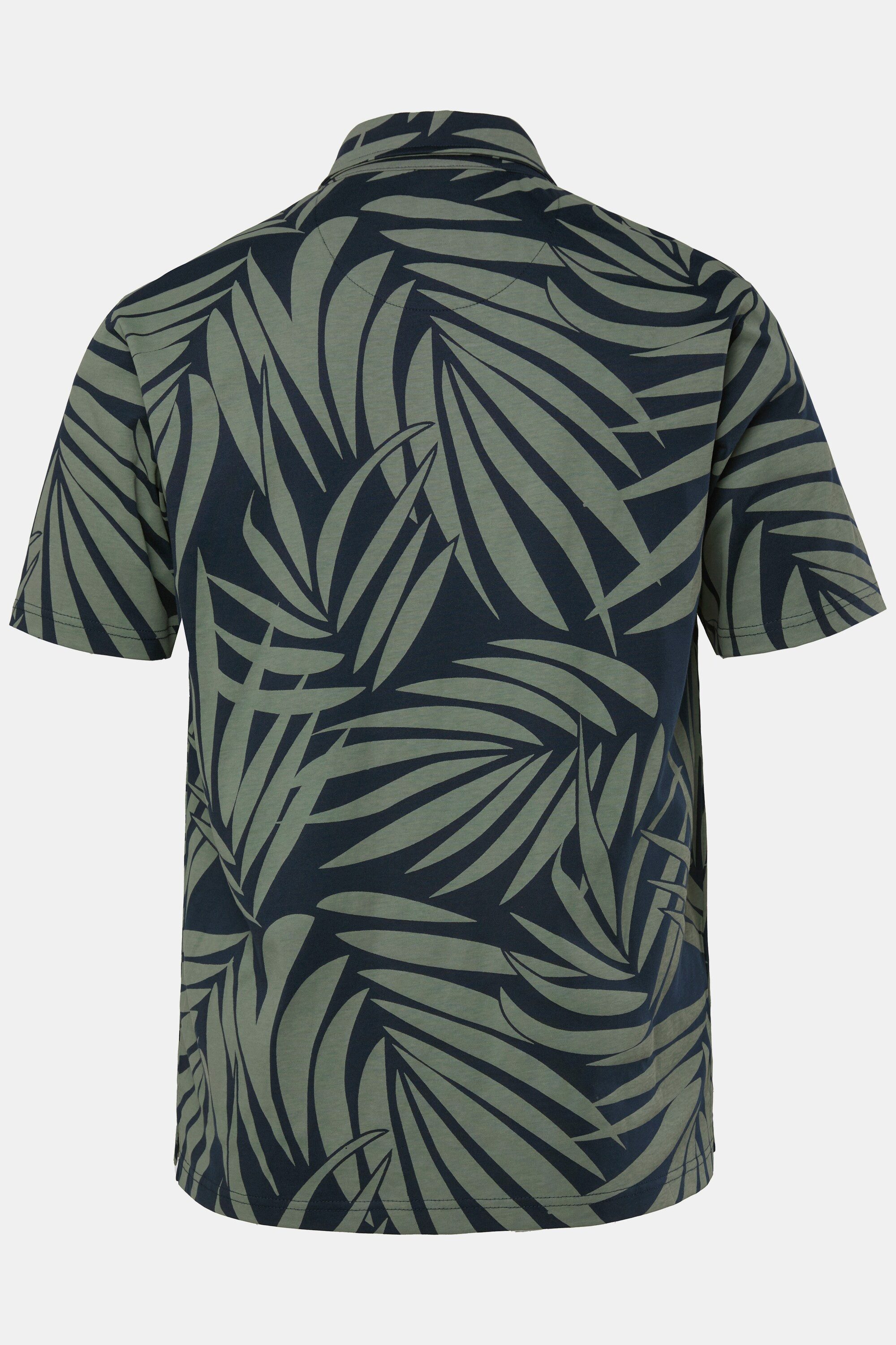 JP1880 Poloshirt Poloshirt Halbarm floraler Print bis 8 XL