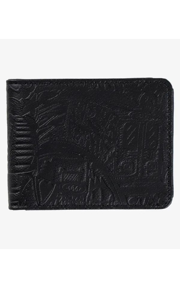 iriedaily Geldbörse - veganes Pleather Wallet mit Allover-Prägung - Unisex Accessoire, veganes Wallet mit Allover-Prägung und praktischer Fächeraufteilung