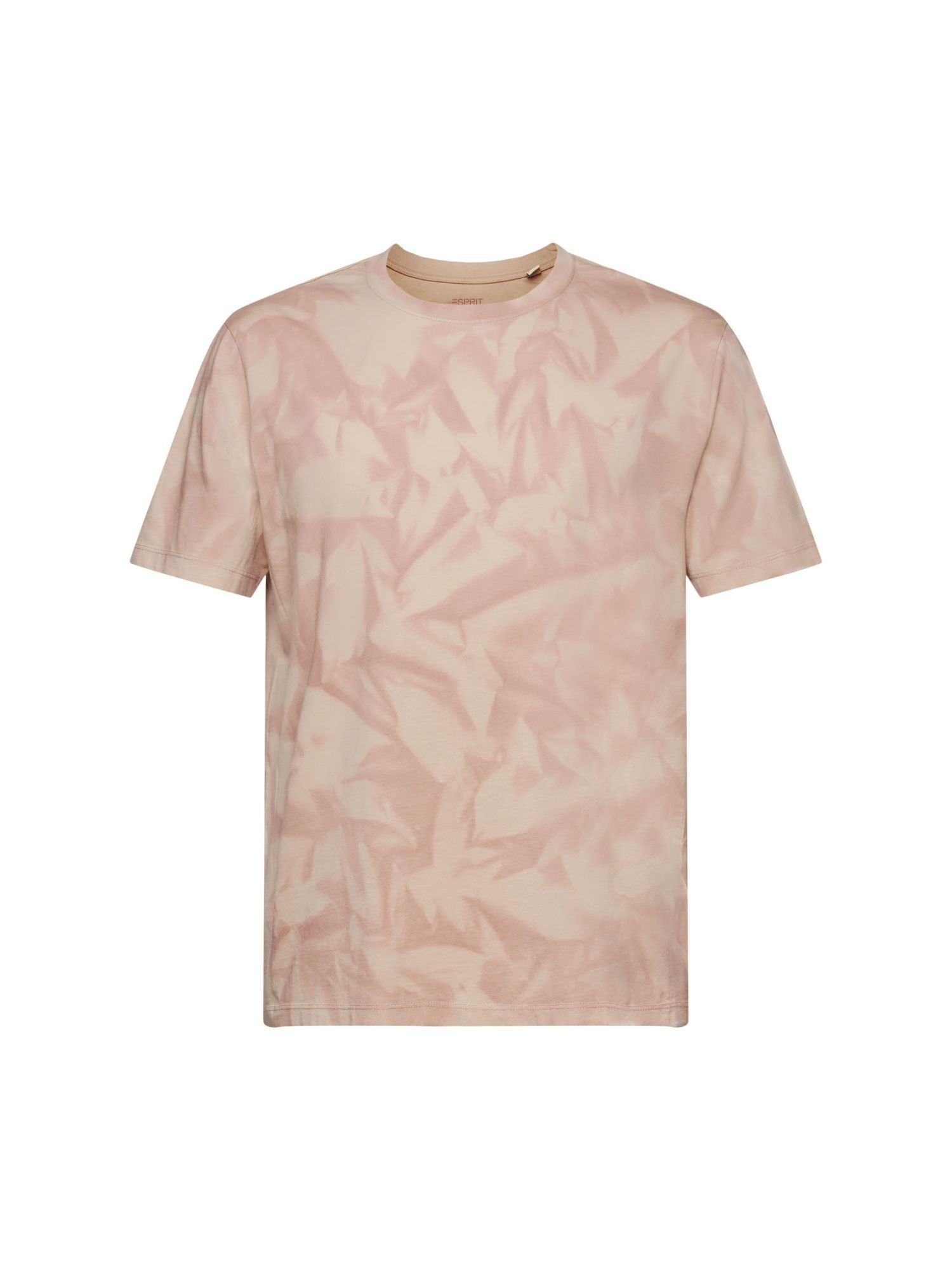 Esprit T-Shirt Rundhals-T-Shirt, 100 % Baumwolle (1-tlg) DARK OLD PINK