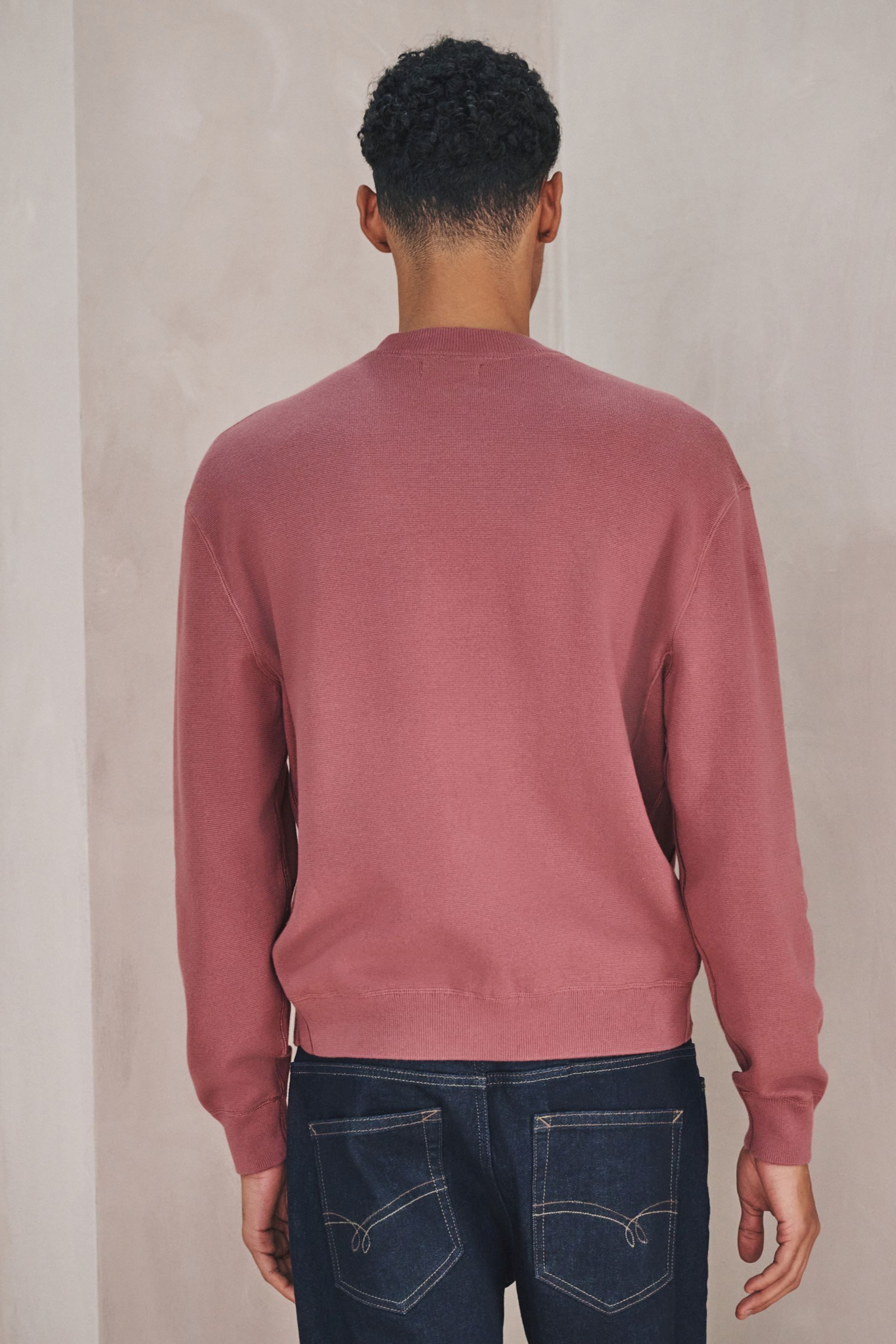 Next Strickpullover Relaxed Fit Sweatshirt aus mittelschwerem Strick (1-tlg günstig online kaufen