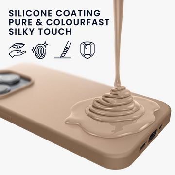 kwmobile Handyhülle Hülle für Apple iPhone 15 Pro Max, Hülle Silikon gummiert - Handyhülle - Handy Case Cover