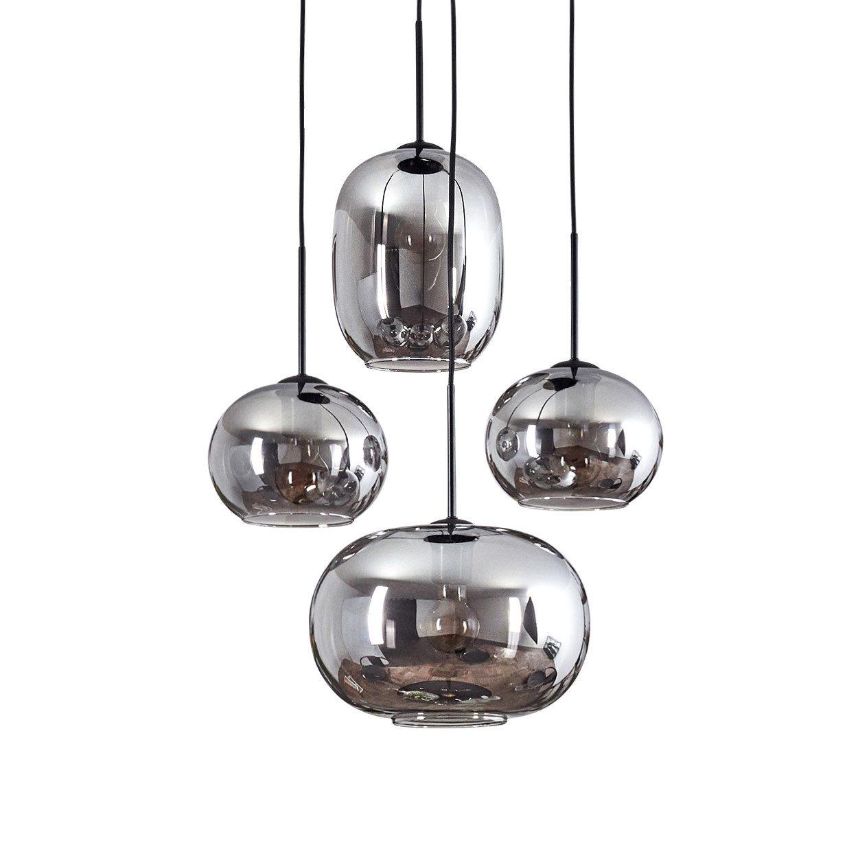 hofstein Hängeleuchte Hängelampe aus Metall/Glas in günstig online kaufen