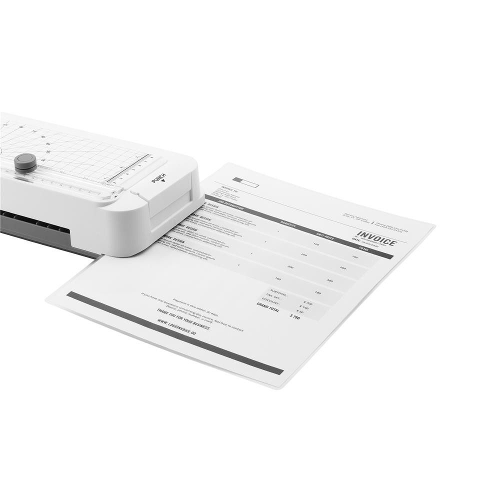 Olympia Laminiergerät Laminiermaschinen A 260 Combo, Locher, Schneidegerät, Eckenrunder, ABS-Funktion, 5 Folien