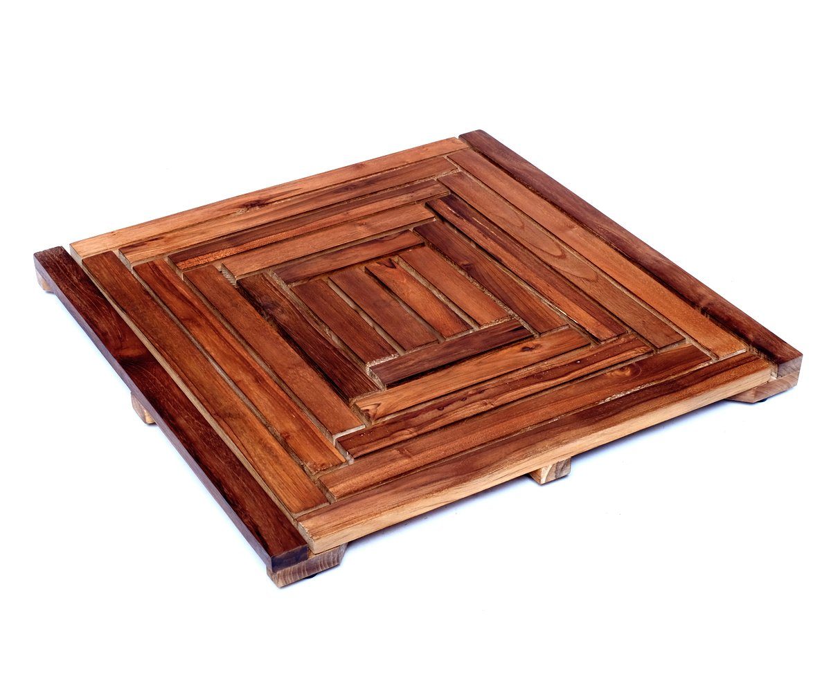 Brillibrum Badematte Duschmatte Teakholz Baderost Teak Badematte Duschmatte günstig online kaufen
