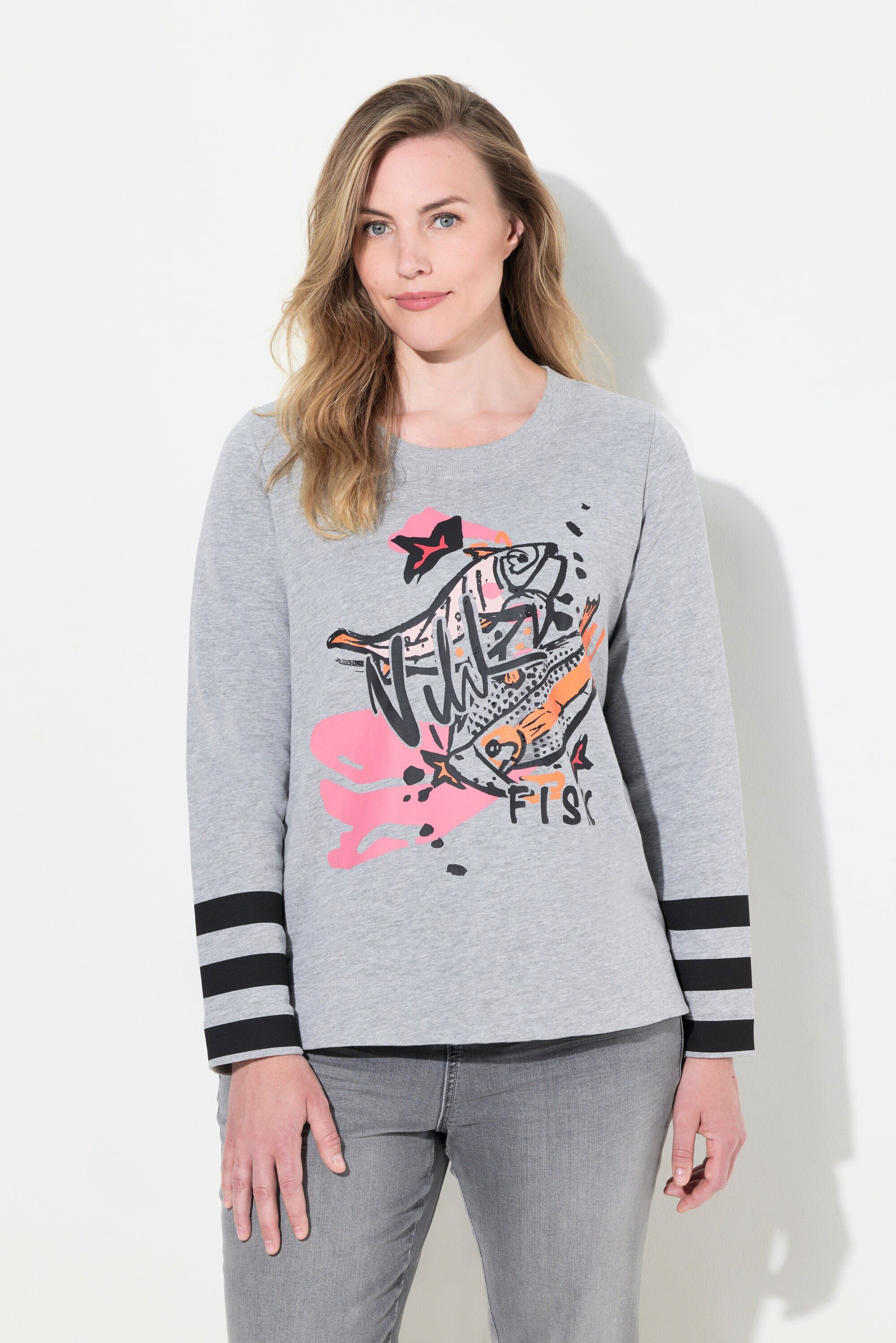 Sweatshirt Sweatshirt Langarm Rundhals