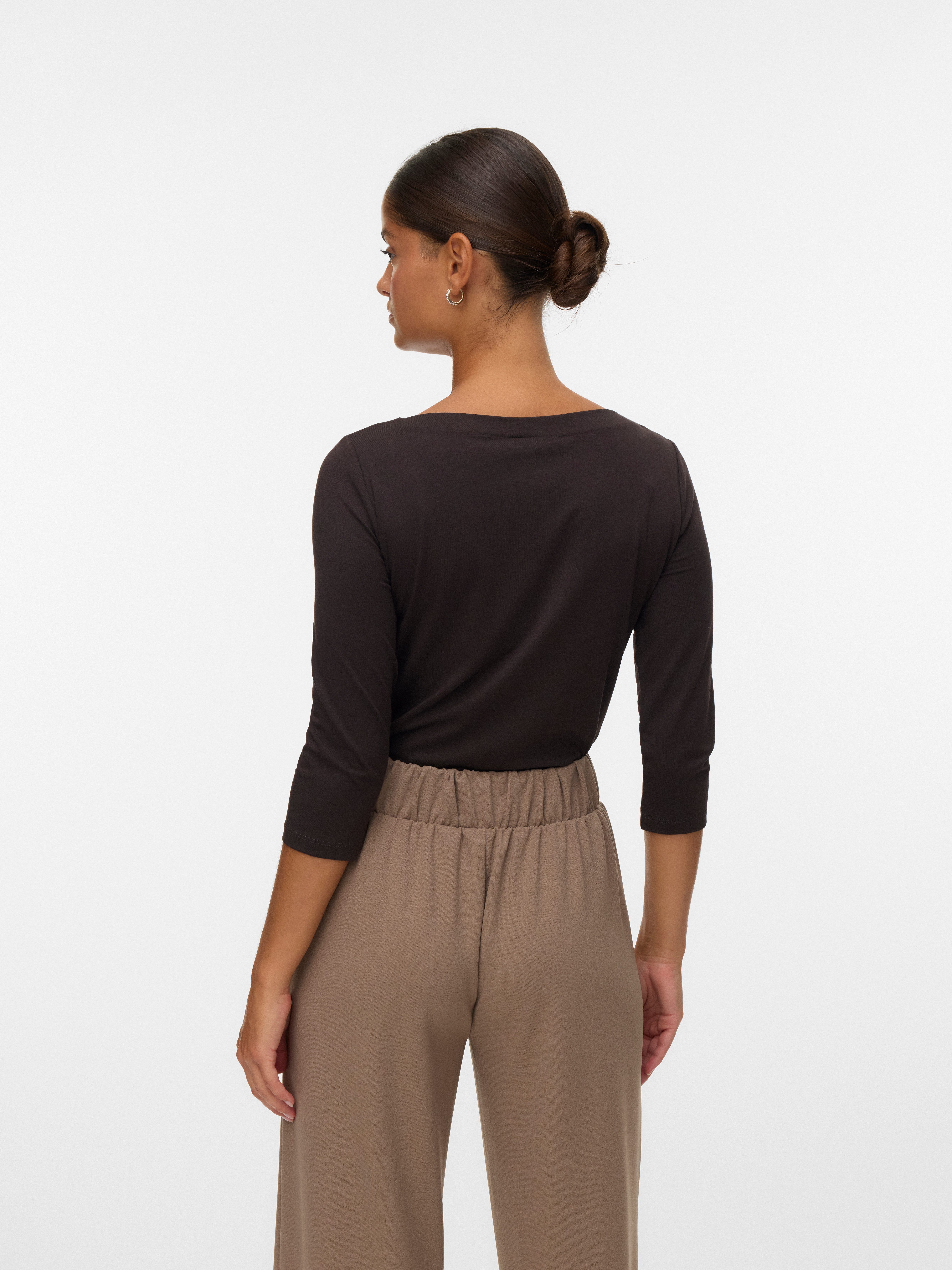 Vero Moda 3/4-Arm-Shirt VMPANDA MODAL 3/4 TOP JRS NOOS Baumwollmischung, regular fit
