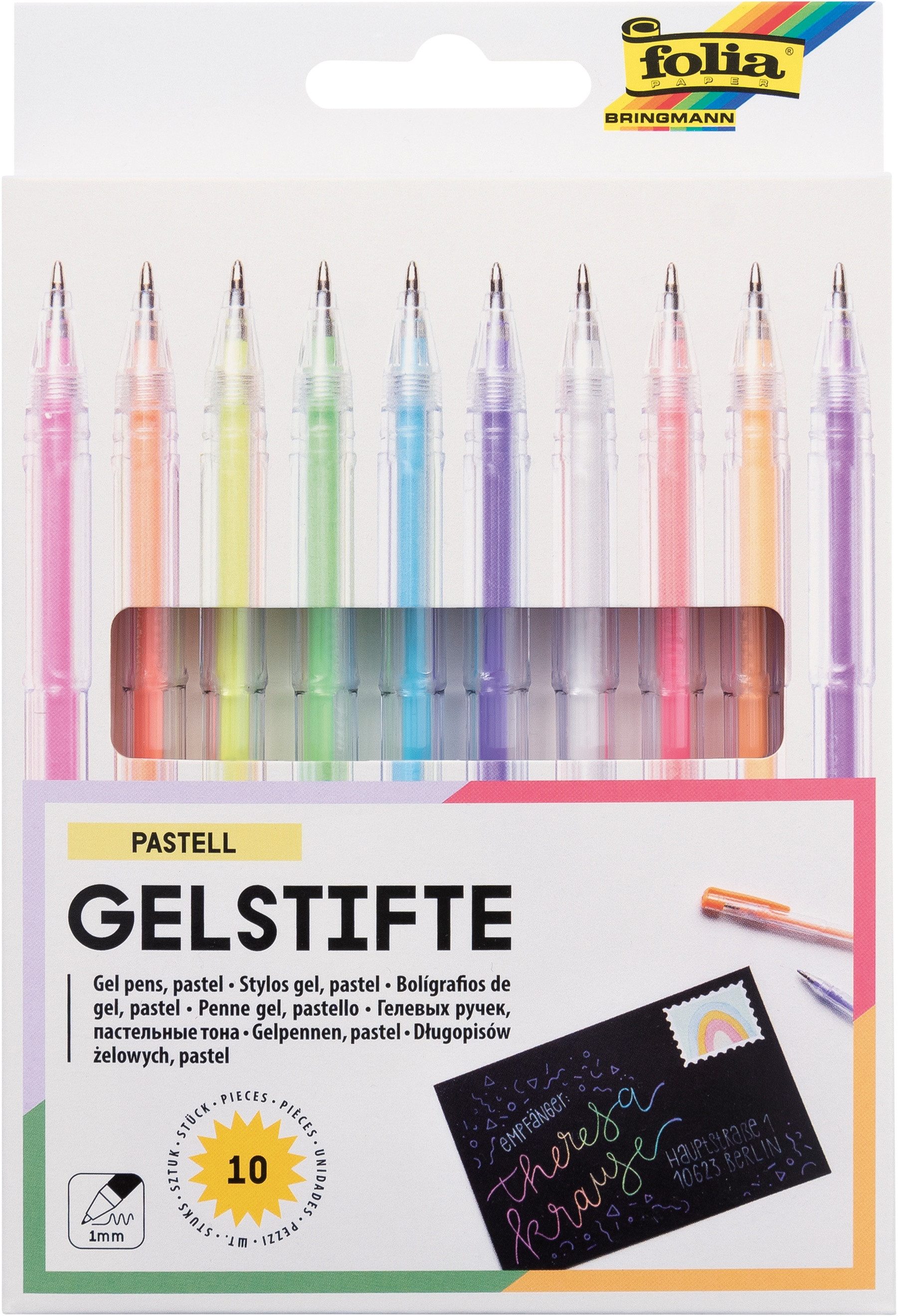 Folia Filzstift Gelstifte, 10 Stück