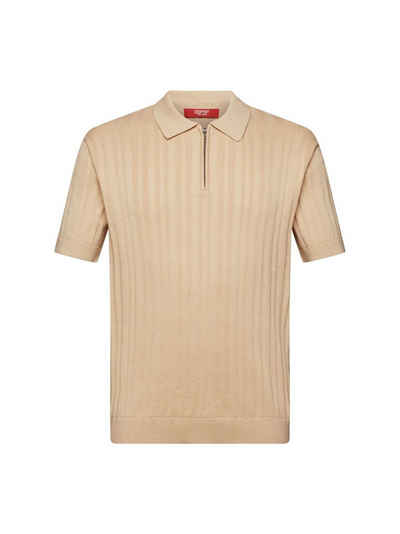 Esprit Collection Kurzarmpullover Poloshirt in schmaler Passform