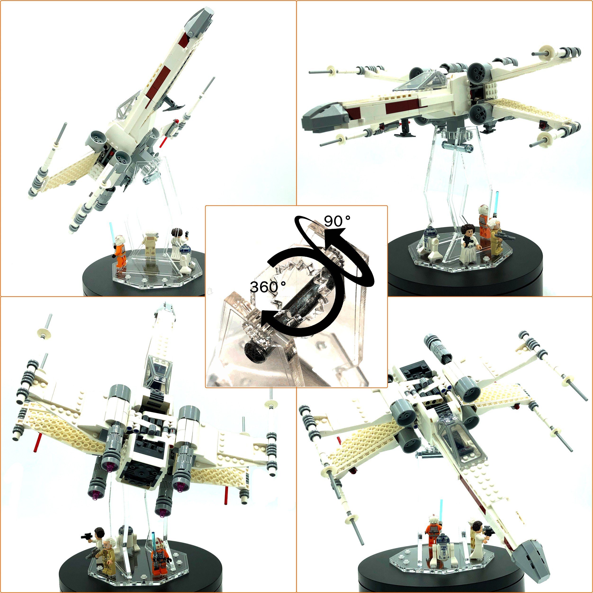 AREA17 Standfuß Universal Acryl Display Stand für nahezu jedes Lego Modell (75190 75218 75256 75257 75281 75292 75300 75301 75302 75314 75316 -, erhältlich in 3 – Bild 3 von 5
