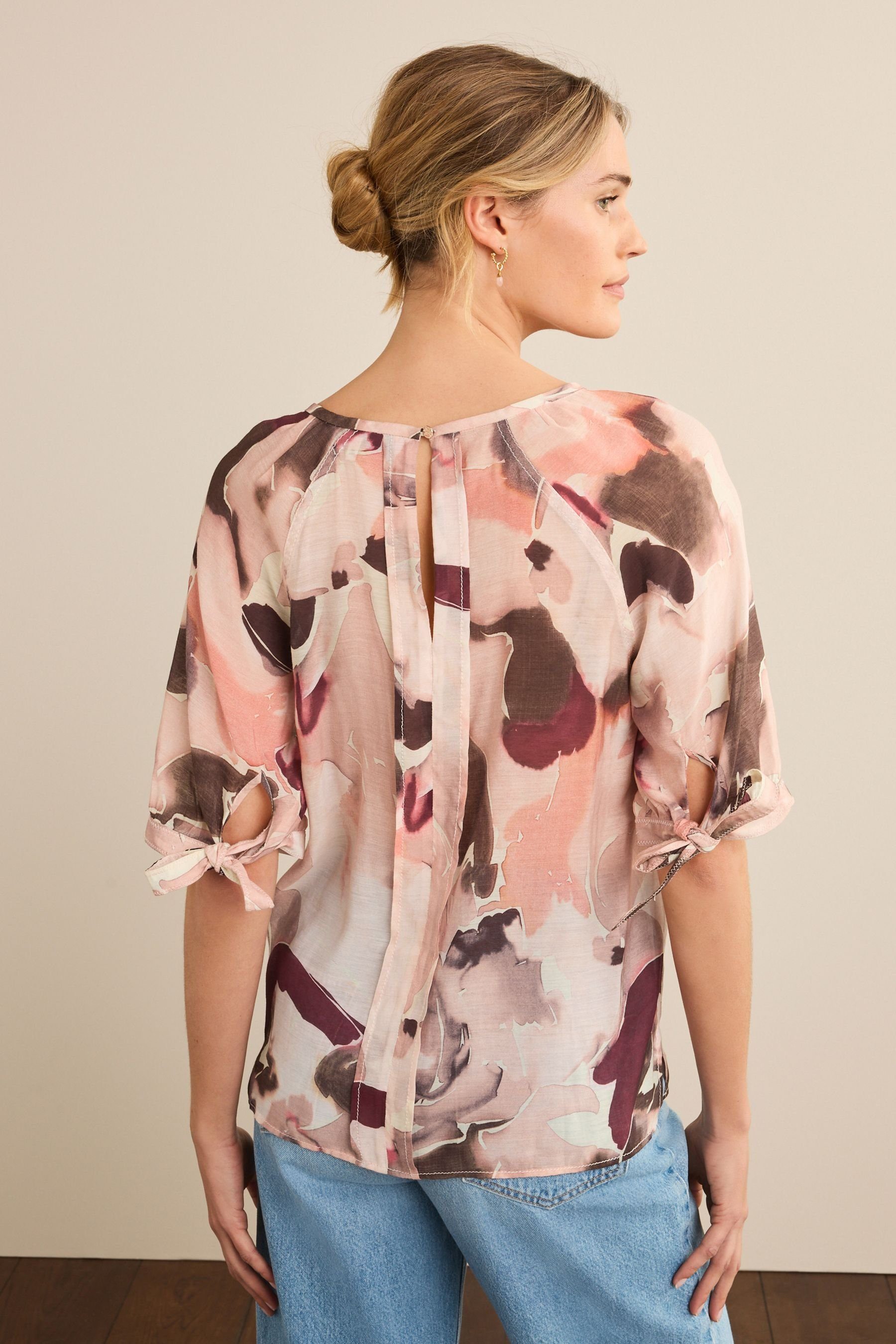 Next Langarmbluse Bluse mit weiten Ärmeln günstig online kaufen