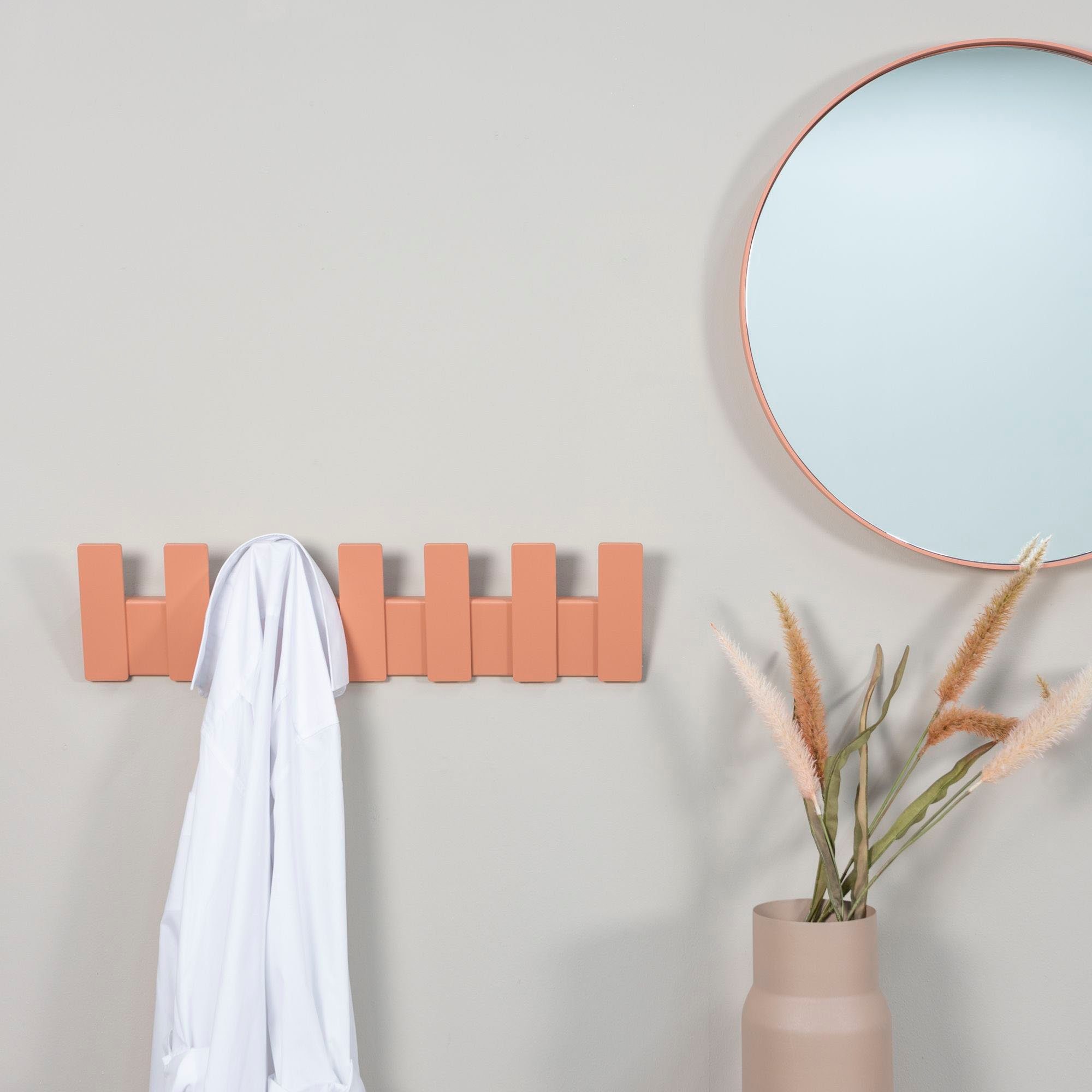 Spinder Design Garderobenhaken, Metall, Breite 64 cm, 7 haken