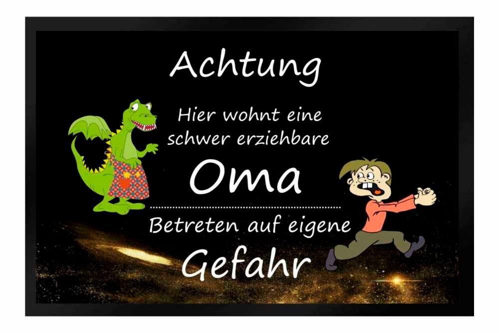 Ladreas Fußmatte Schmutzfangmatte schwer erziehbare Oma günstig online kaufen