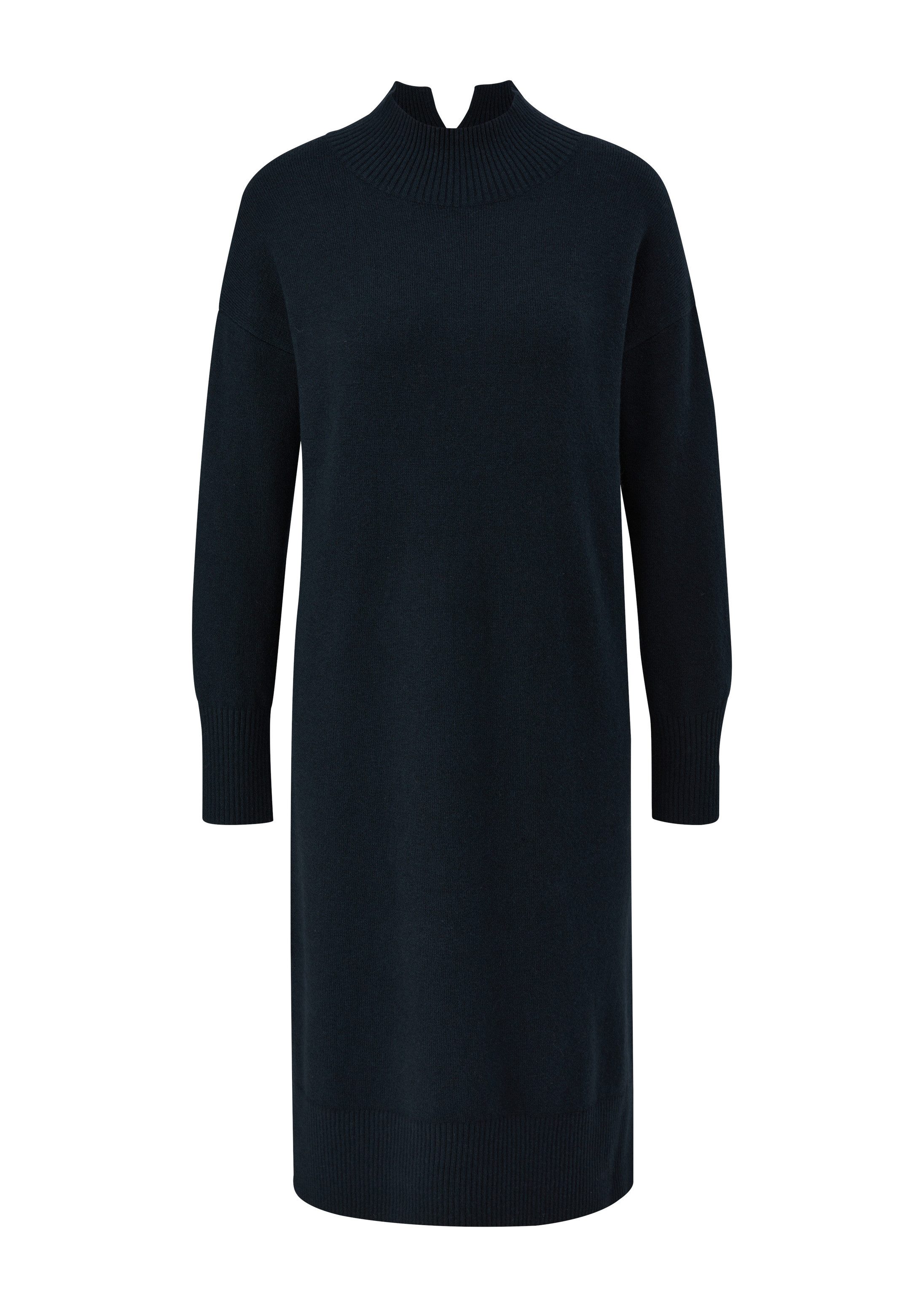 s.Oliver Midikleid Kleid Strickkleid mit Kragenschlitz