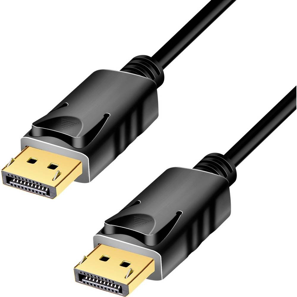 DisplayPort-Kabel, DP/M zu DP/M, 4K/60 Hz, CCS,2 Audio- & Video-Kabel