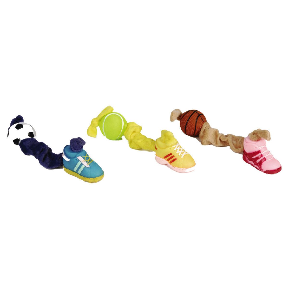 Beeztees Tierkuscheltier Hundespielzeug Plüschseil mit Vinylball günstig online kaufen