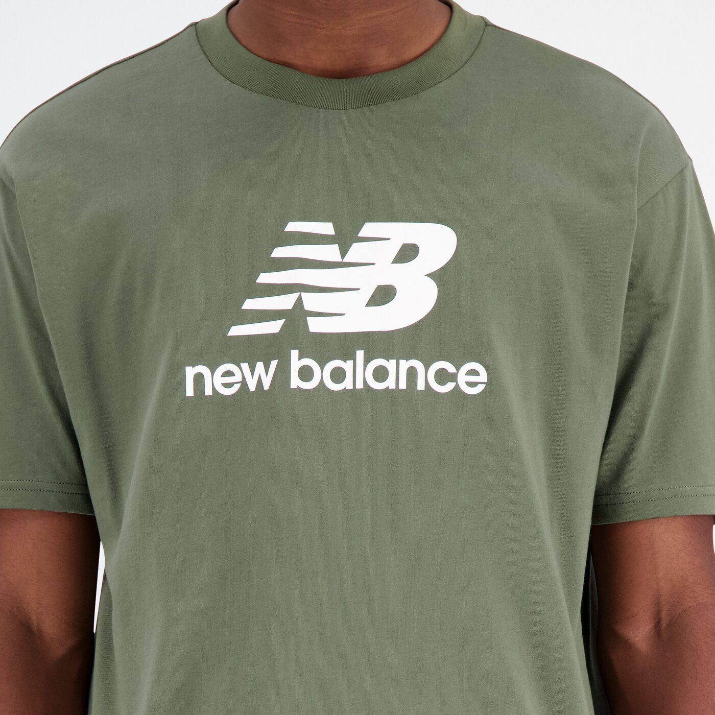 New Balance Kurzarmshirt NB Essentials DON Stacked T-Shirt Logo
