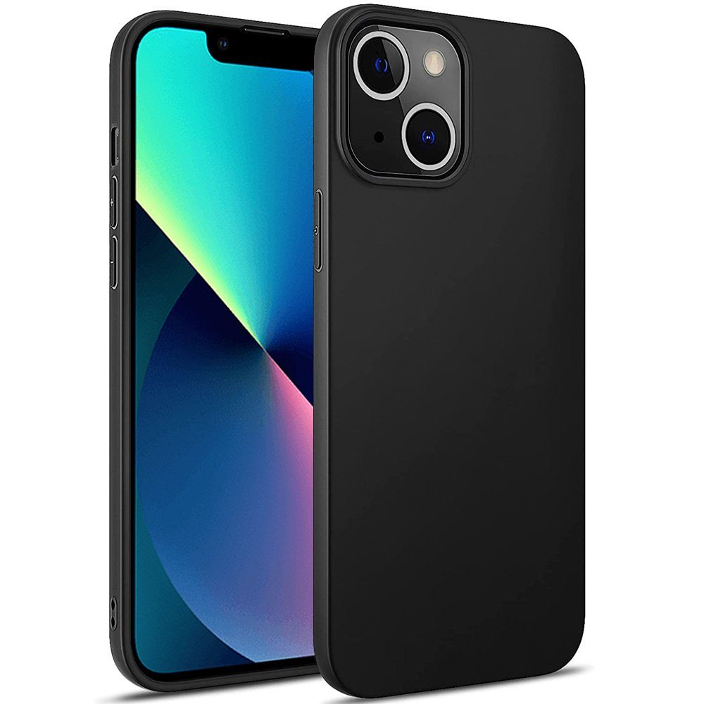 FITSU Handyhülle Ultra Slim Case für Apple iPhone 13 Schwarz, Ultradünne  Handyschale Slim Case Cover Schutzhülle mit Kameraschutz