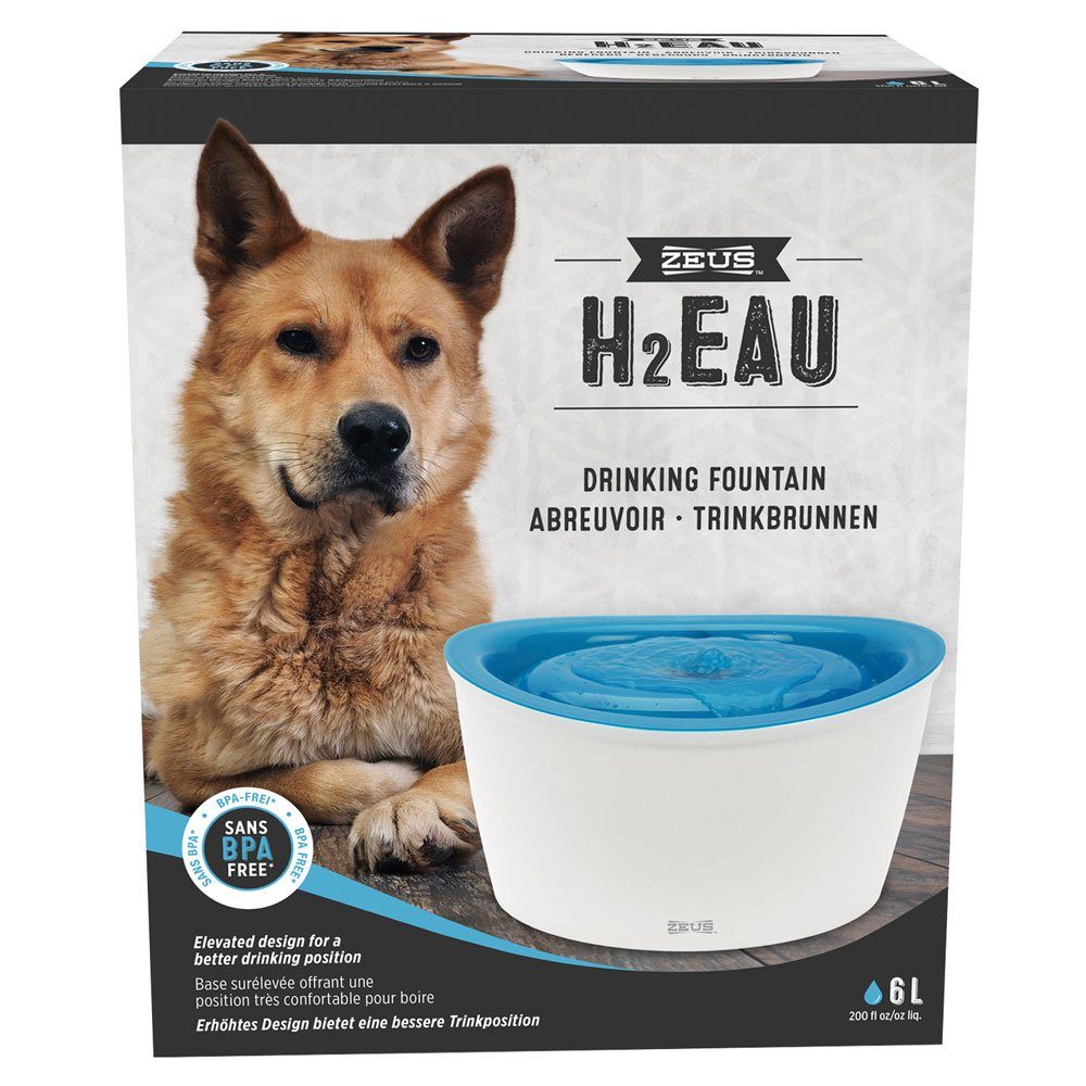 Dogit Trinkbrunnen ZEUS Trinkbrunnen H2EAU 6L - Hellblau