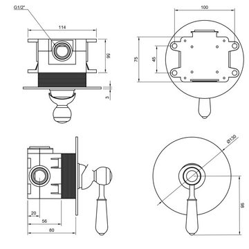 PaulGurkes Bidetarmatur PGSETBIDET-ZR