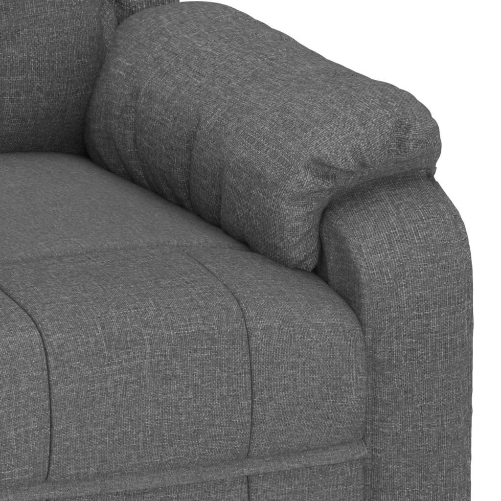 vidaXL Sessel Relaxsessel Elektrisch Dunkelgrau Stoff (1-St)