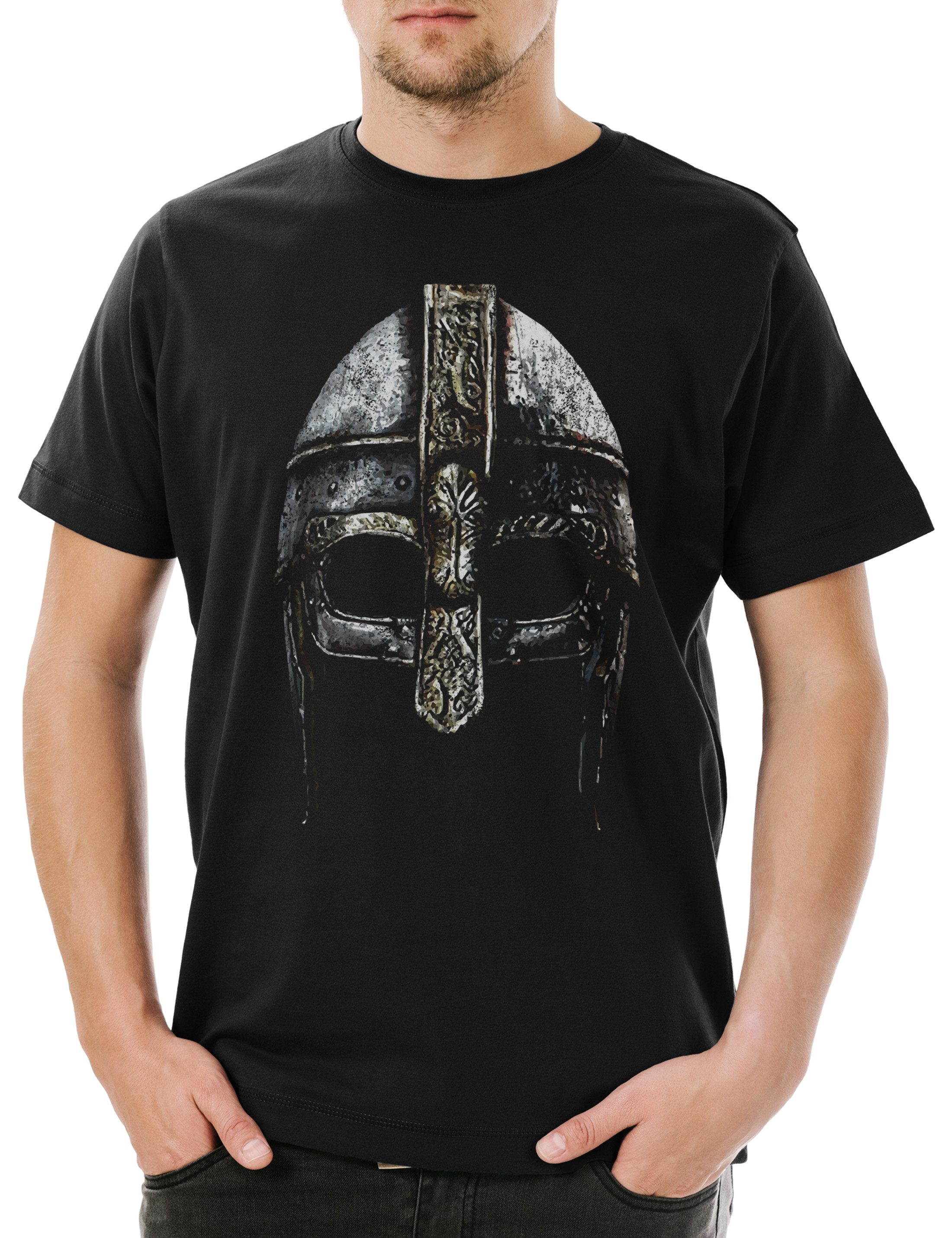 Urban Backwoods Print-Shirt Viking Helmet Herren günstig online kaufen