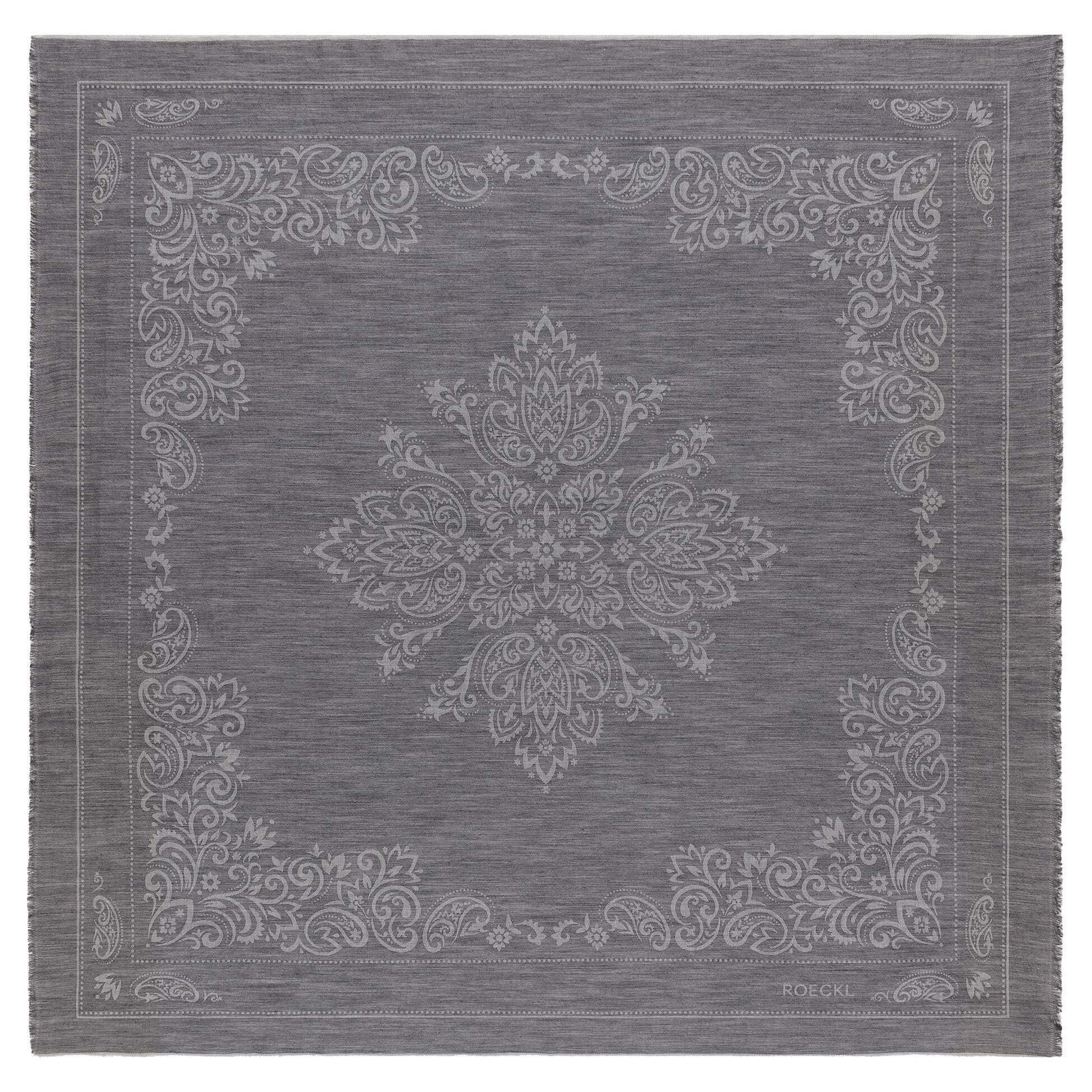 Roeckl Halstuch Floral Ornament Roeckl, Wolltuch mit Stickerei