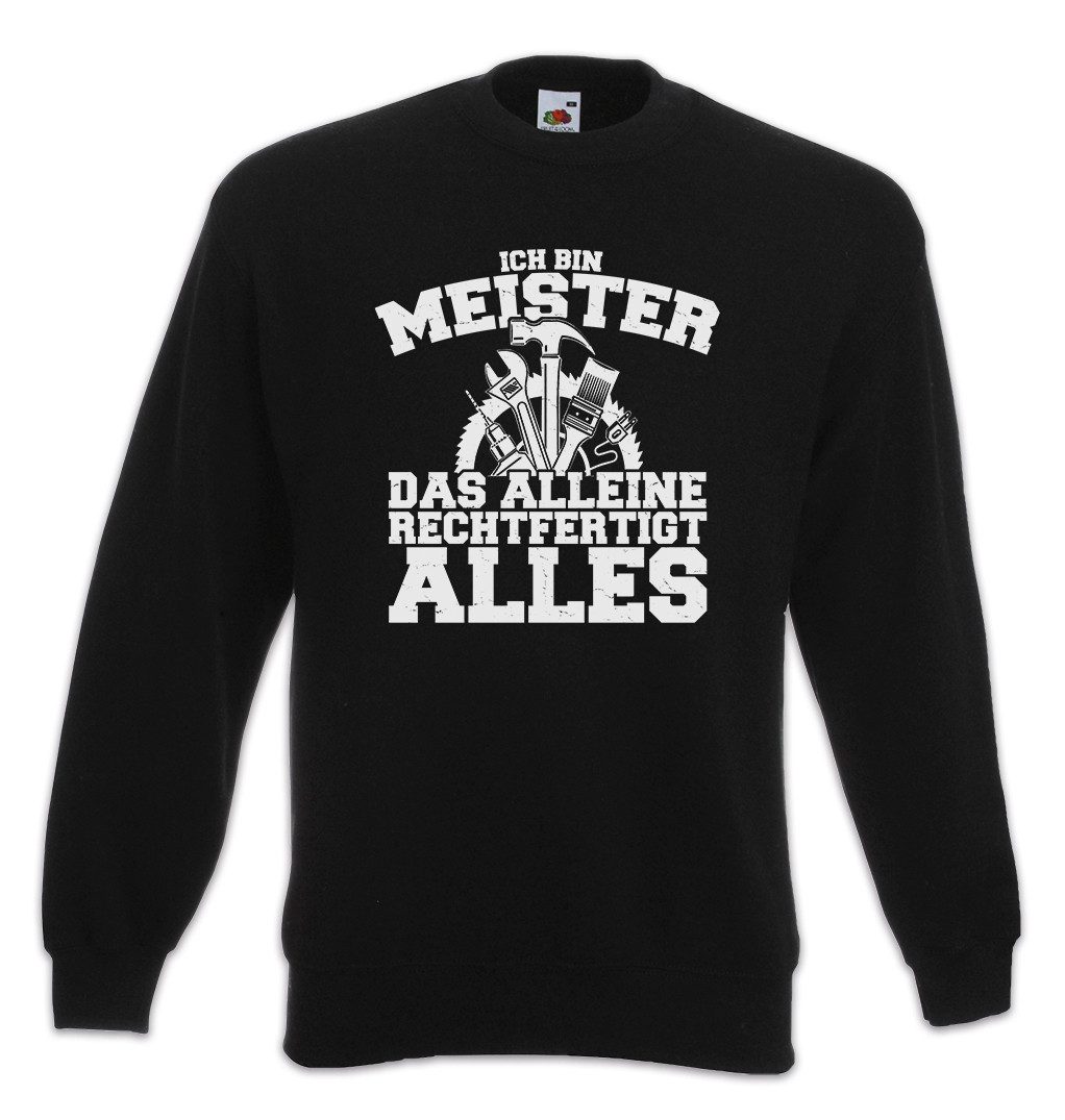 Sweatshirt Meister Handwerker Sweatshirt Maurer Schreiner Beruf Handwerk Zunft