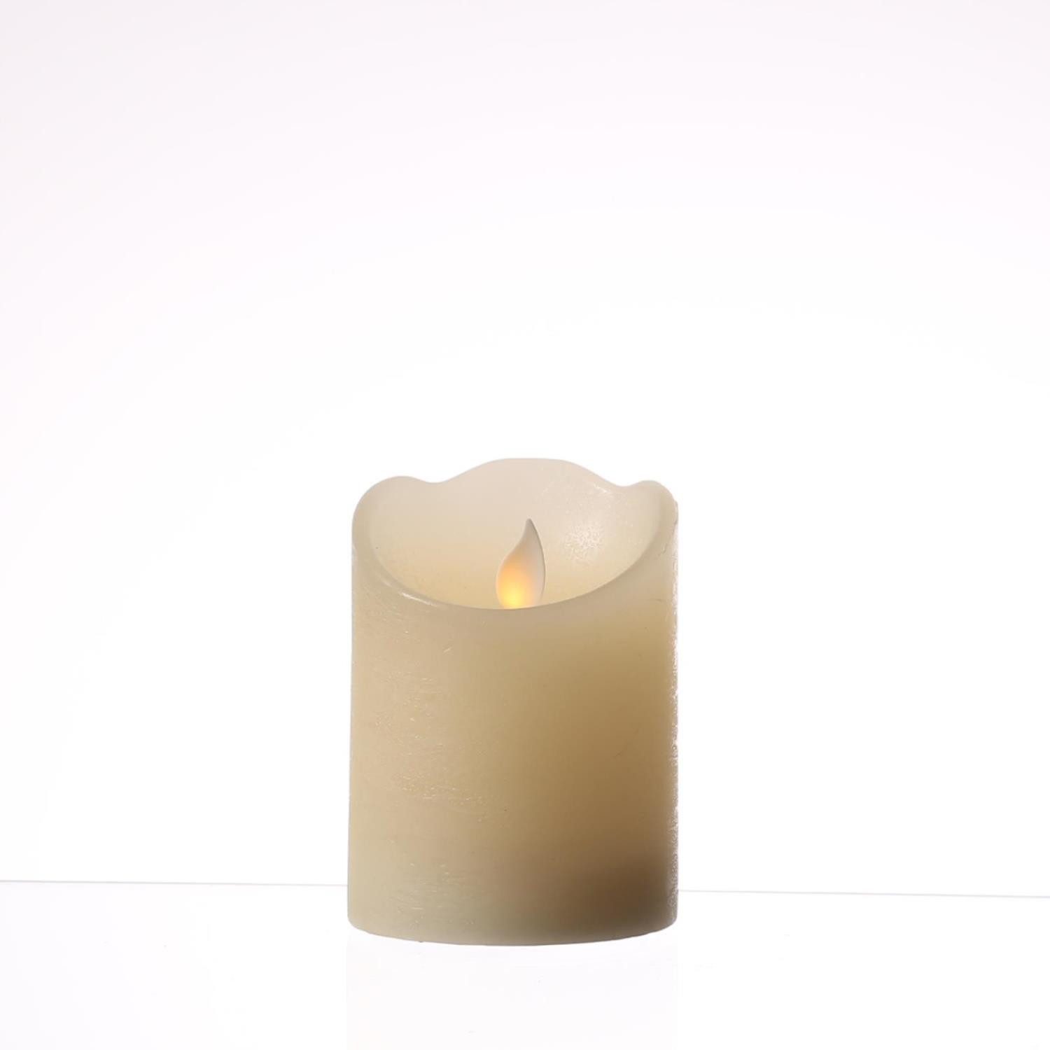 MARELIDA LED-Kerze mit beweglicher Flamme Echtwachs günstig online kaufen