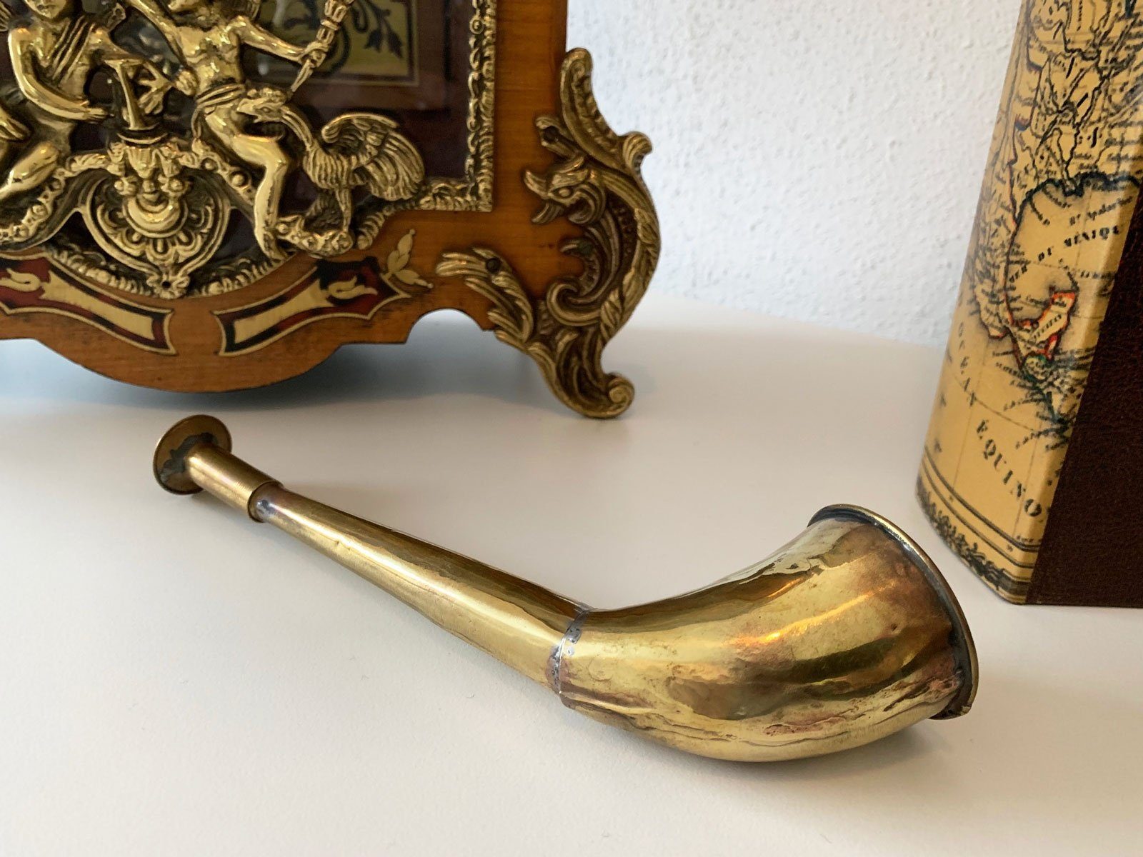 Hörgerät Signalhorn Hörrohr Aubaho Antik-Stil Ar Hörmaschine Stethoskop Tröte Dekoobjekt