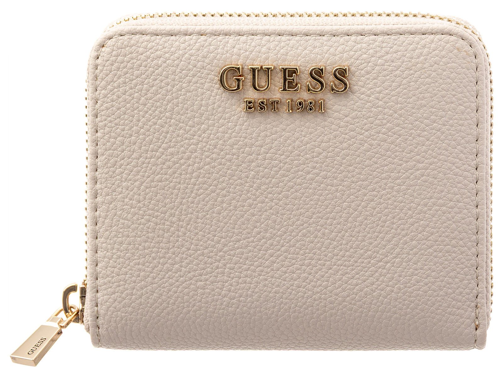Guess Geldbörse SWBG7459137 LAUREL II SLG SMALL ZIP AROUND Woman (Stück, 1-tlg., 1), Logoschriftzug