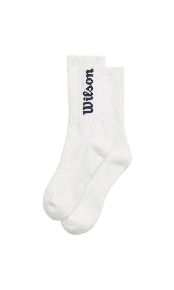 Wilson Tennissocken Crew Logo weiss Herren - 1 Paar