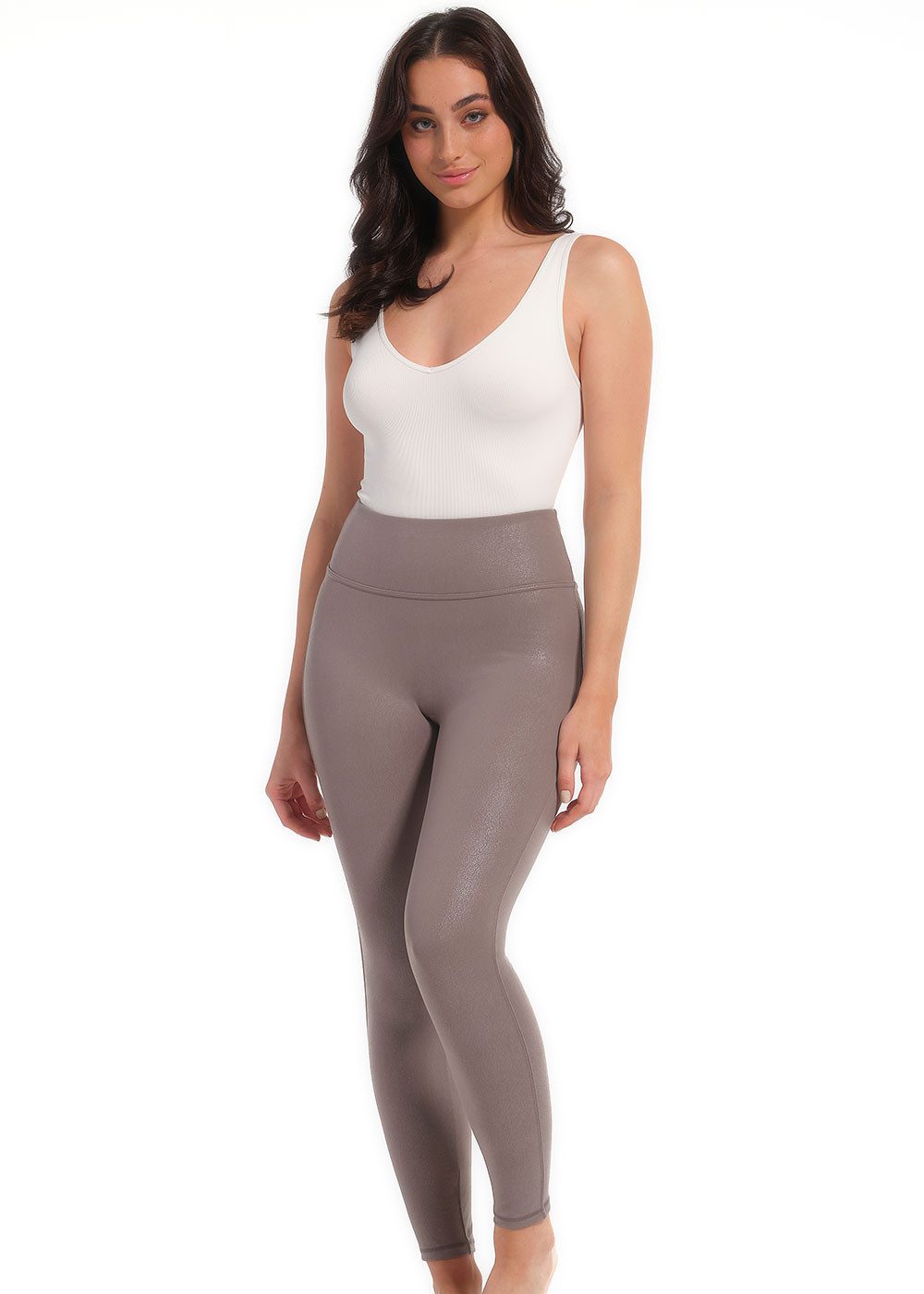 MAGIC Bodyfashion Leggings Leather Look Legging günstig online kaufen