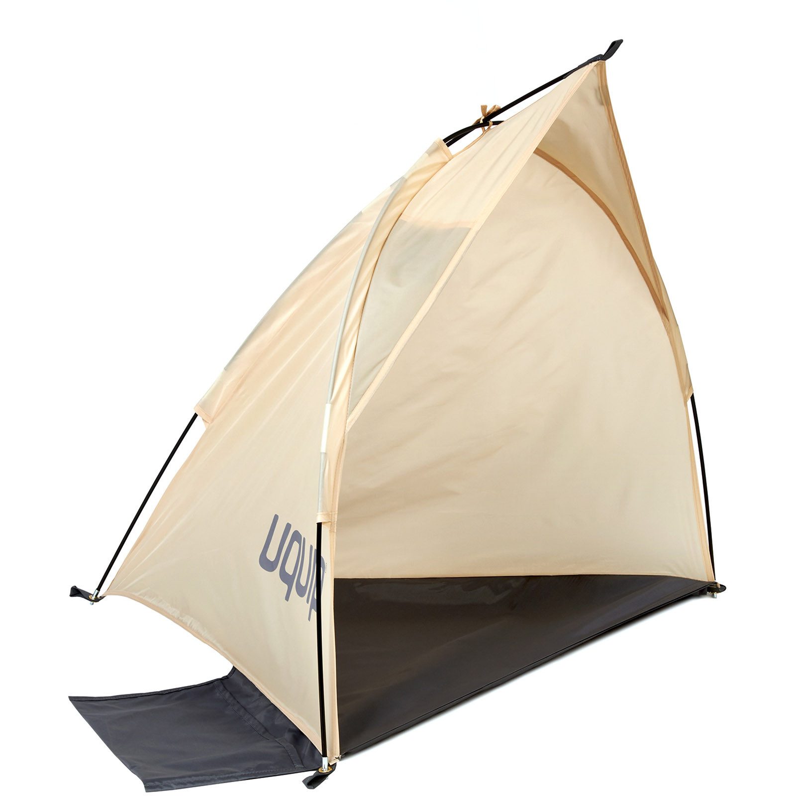 UQUIP Strandmuschel Strandmuschel Shelly Mini Windschutz, Reise Strandzelt 0,4kg Leicht UPF 50+