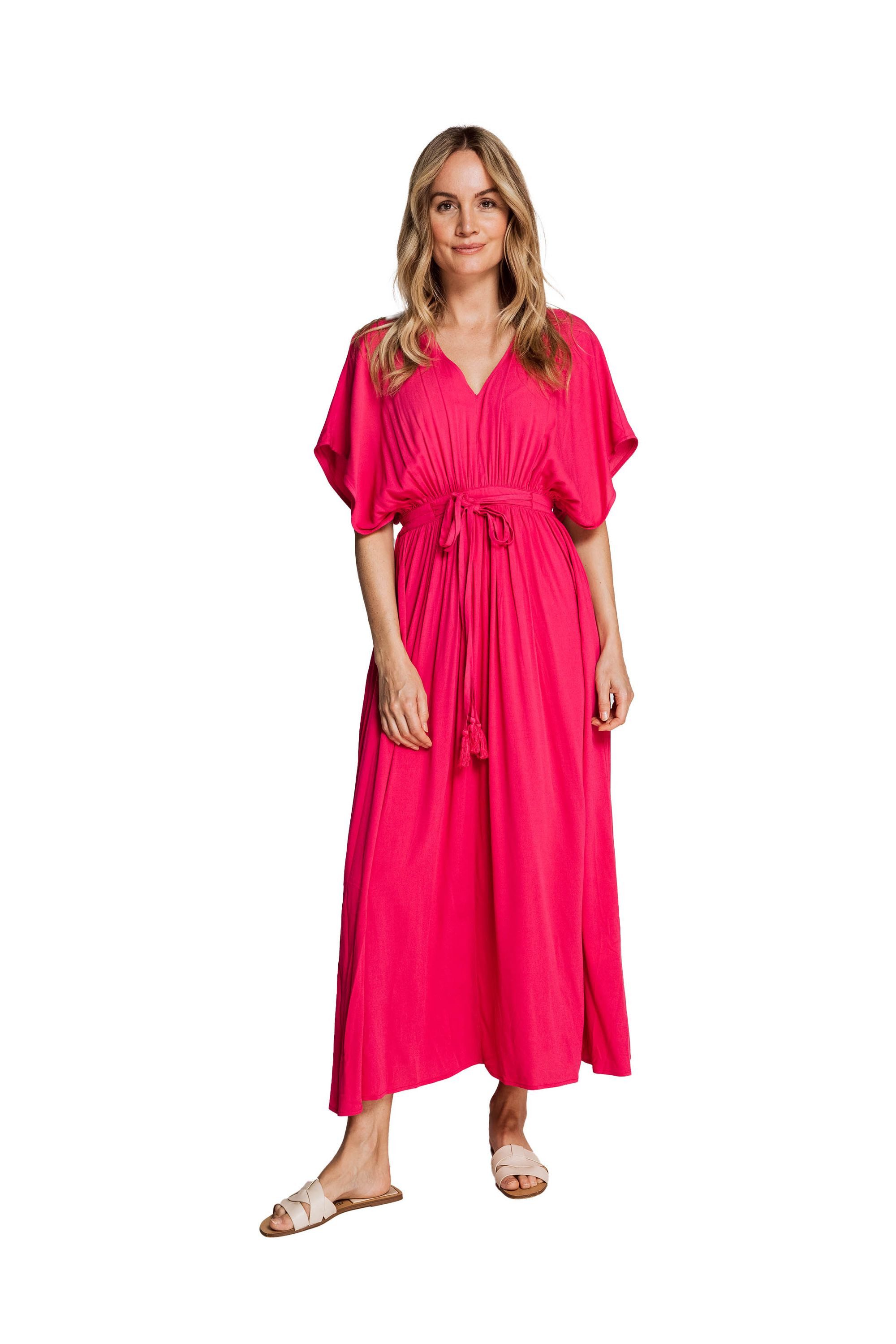 Zhrill Shirtkleid Maxi Sommerkleid ZHVASSE Rosa günstig online kaufen