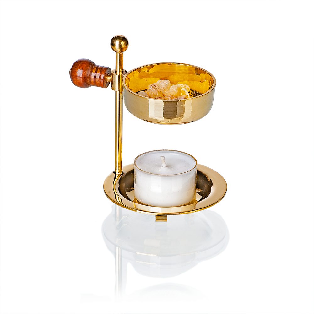 Crottendorfer Kerzenhalter 2046, Weihrauchbrenner Messing, höhenverstellbar günstig online kaufen