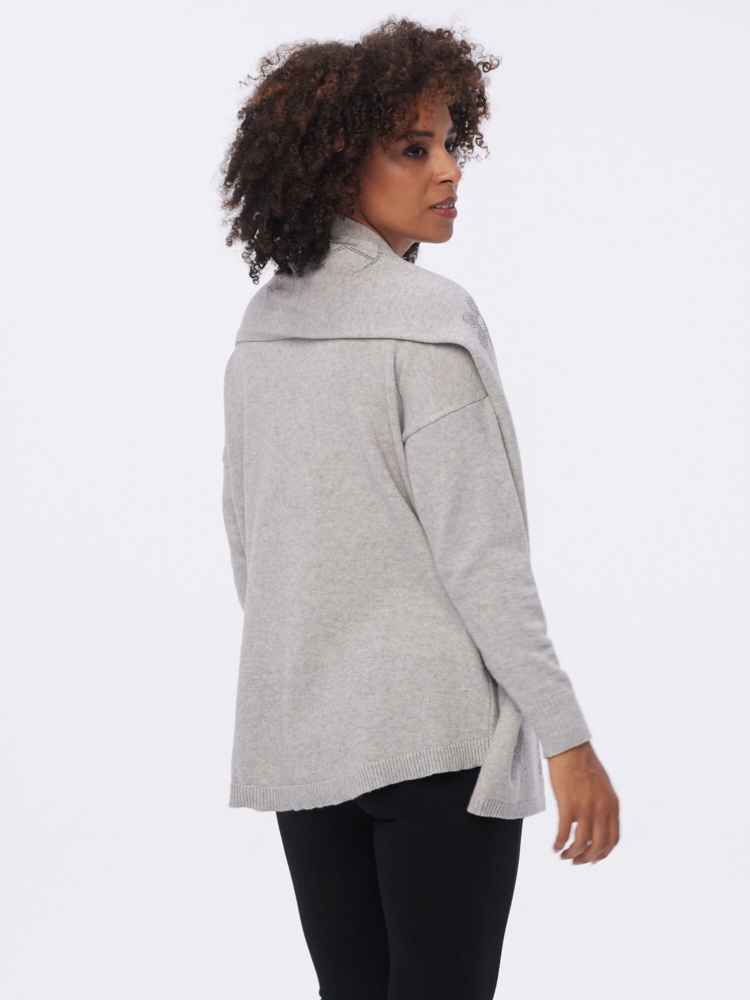 MONACO blue WEEKEND Longpullover Longshirt Figurumspielend (2-tlg) mit Scha günstig online kaufen